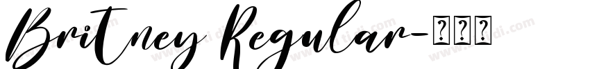 Britney Regular字体转换